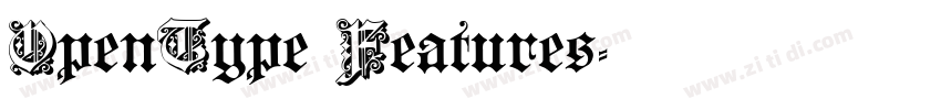 OpenType Features字体转换